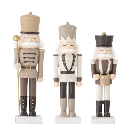 3 Figurki Bloomingville DARRYL brązowych
