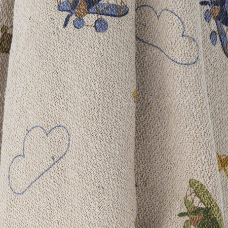 Plane Throw, Nature, Recycled Cotton