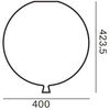 BROKIS Memory 400 ceiling lamp light gray