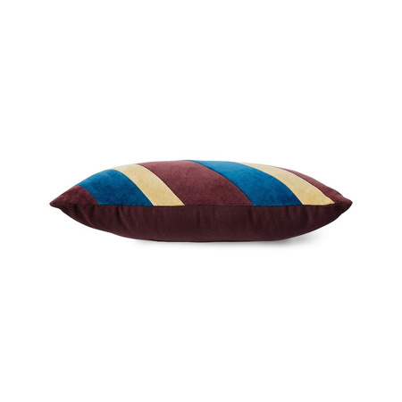 Striped velvet cushion Speakeasy (50x30cm)