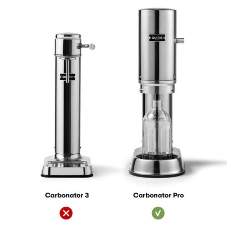 Szklana butelka AARKE Carbonator PRO 800 ml transparentna