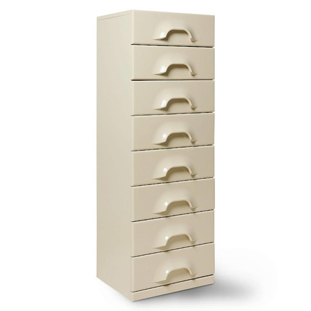 Chest of 8 drawers, cream