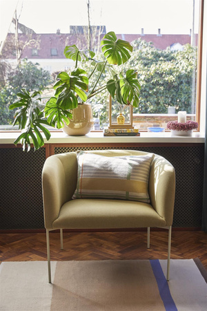 HÜBSCH EYRIE green and yellow armchair