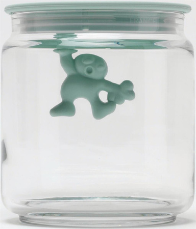 Hermetic jar with a figure inside ALESSI Gianni small white