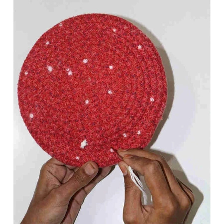 Kosz Lorena Canals TOADSTOOL czerwono beżowy