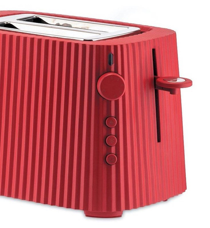 ALESSI Plissé toaster red