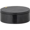 Manja Jar w/Lid, Black, Soapstone