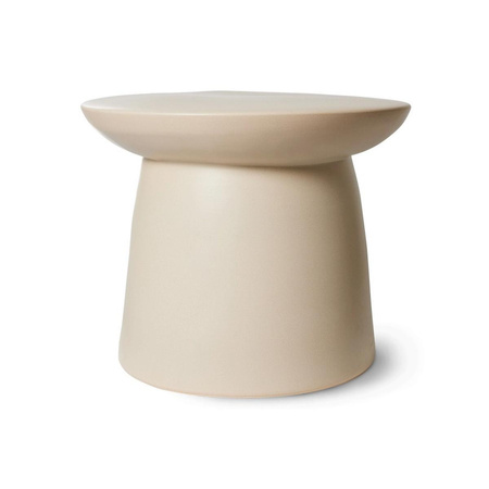 Stolik boczny HKLIVING EARTHENWARE beżowy rozmiar L