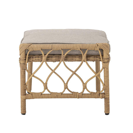 Belluce Lounge Chair w/Stool, Nature, Polyrattan