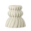 Gabin Candle Holder, Green, Stoneware