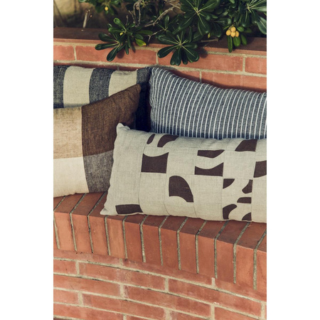 Poduszka hkliving PATCHED beżowa rozmiar 70x30 cm