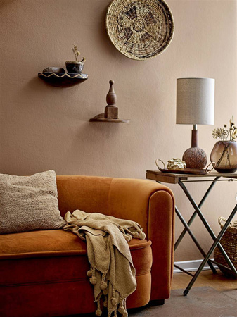 Sofa Bloomingville MALALA pomarańczowa
