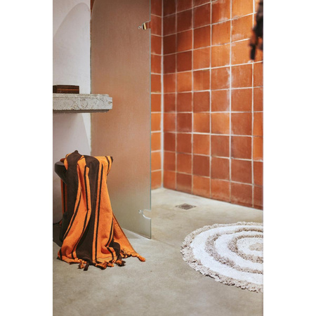 Okrągły dywan łazienkowy hkliving CREAM beżowy rozmiar 120x120 cm