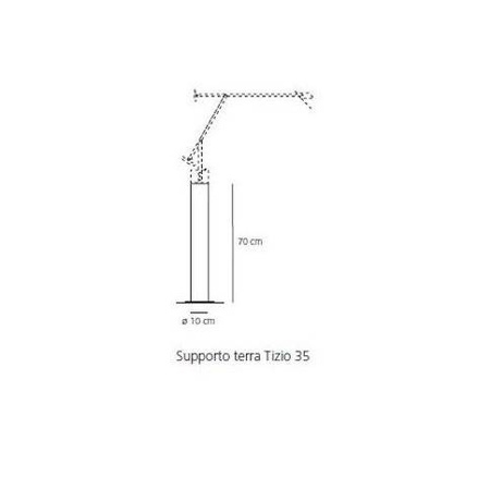 ARTEMIDE Tizio Micro lamp base black