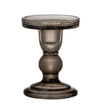 Joslyn Candle Holder, Grey, Glass