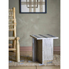 Clea Side Table, Brown, Marble
