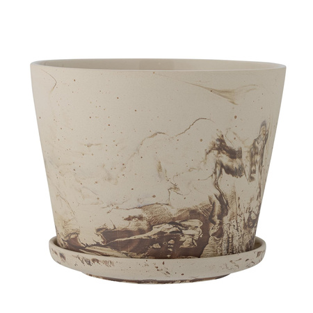 BLOOMINGVILLE STACY Brown Flowerpot with Base