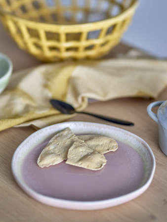 Louisa Plate, Rose, Stoneware