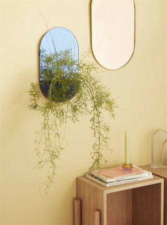 HÜBSCH BLUE hanging planter blue