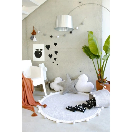 Dywan bawełniany Lorena Canals BUBBLY szary Ø120 cm