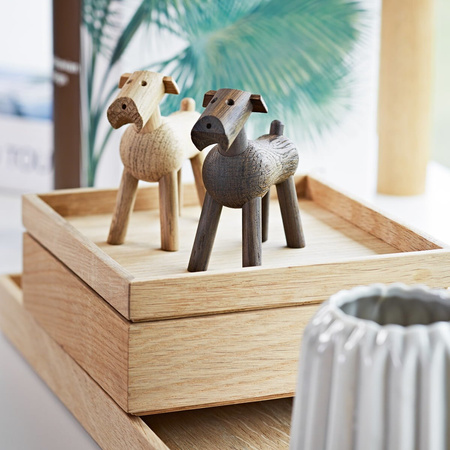 Wooden decoration KAY BOJESEN Dog TIM natural