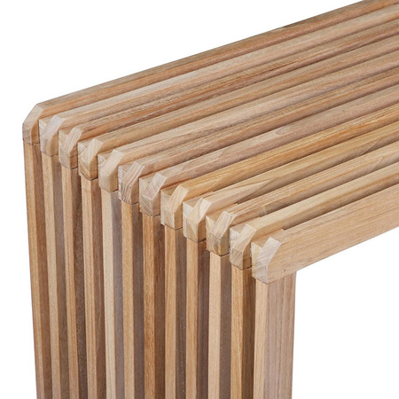 Slatted bench teak, 160x43cm