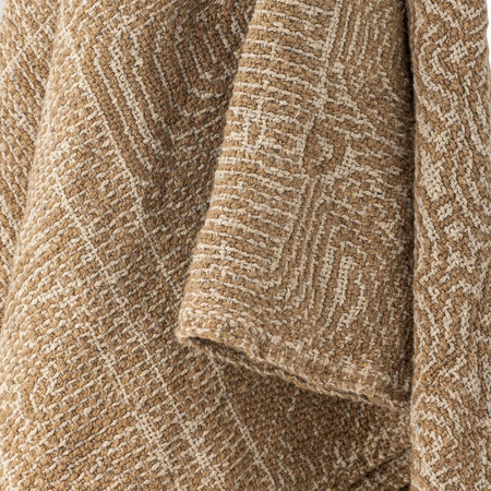 Bresso Throw, Brown, Recycled Cotton