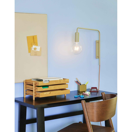 Lampa ścienna Hübsch SERENDIPITY żółta