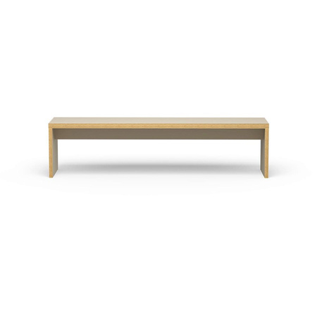 Ławka HKLIVING SIMPLY beżowa rozmiar 180 cm
