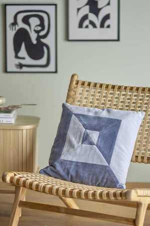 BLOOMINGVILLE ABAN blue cushion