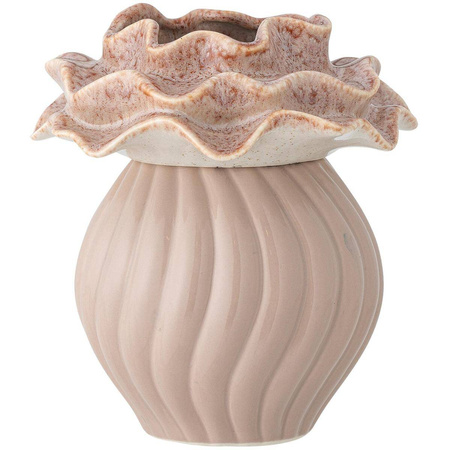 Petalia Vase, Rose, Stoneware