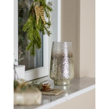 Lucina Votive, Silver, Glass