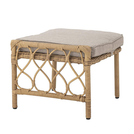 Belluce Lounge Chair w/Stool, Nature, Polyrattan
