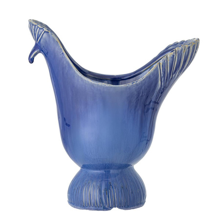 Wylie Vase, Blue, Stoneware