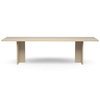Dining table, cream, rectangular 280cm