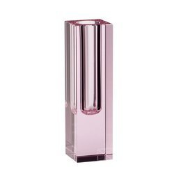 Szklany wazon Hübsch PINK różowy