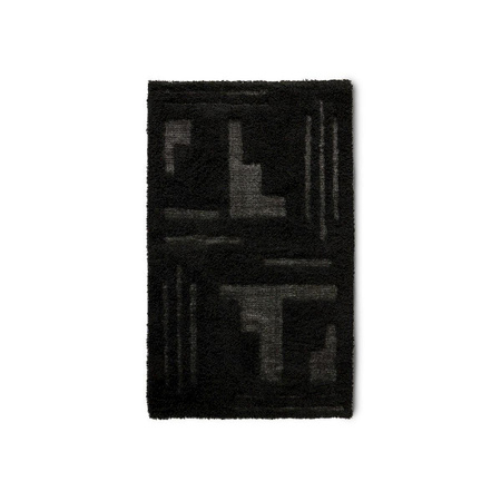Dywanik łazienkowy hkliving SIMPLY CITY czarny rozmiar 70x120 cm