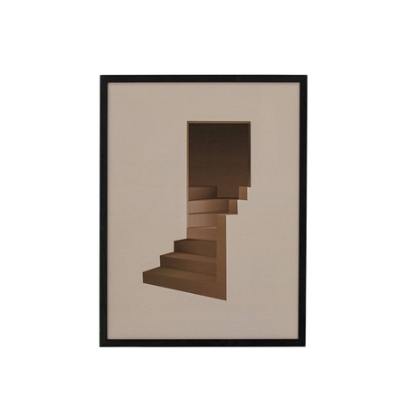 Andrey Illustration w/ Frame, Black, Pine