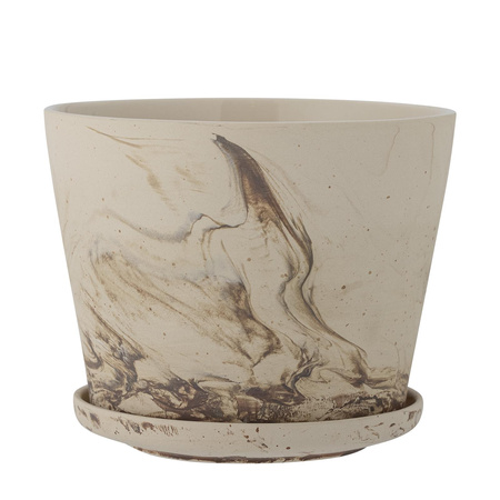 BLOOMINGVILLE STACY Brown Flowerpot with Base