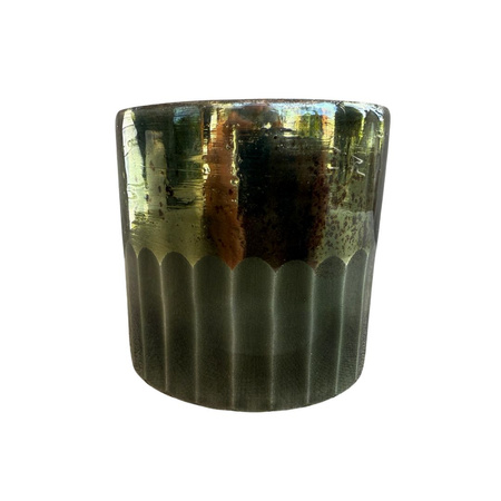 Jana Votive, Green, Glass