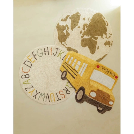 Dywan bawełniany Lorena Canals BUS żółty 130 x 90 cm