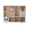 Calle Bookcase w/Drawers, Nature, Paulownia