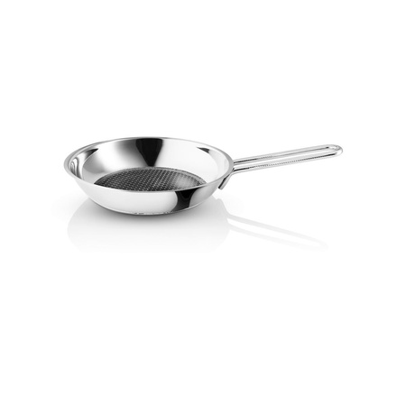 Patelnia ze stali nierdzewnej z powłoką ceramiczną Slip-Let® Eva Trio STAINLESS STEEL srebrna rozmiar S