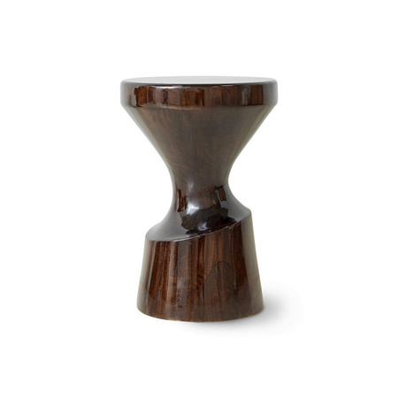 Stołek HKLIVING WOODEN czerwony