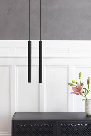 UMAGE CHIMES TALL black pendant lamp
