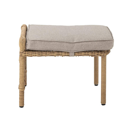 Belluce Lounge Chair w/Stool, Nature, Polyrattan