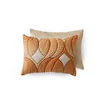 Poduszka pikowana retro (40x30cm) HKLIVING WAVE pomarańczowa