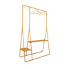 Clothing rack with hanger/hook set, ginger orange