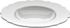 Deep plate ALESSI Dressed white