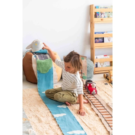 Zabawka bawełniana Lorena Canals RIDE&ROLL niebieska